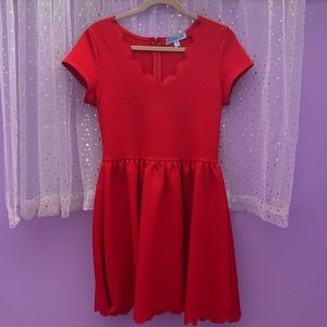red formal dress
